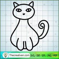 Cat Outline Free SVG Cut File for Cricut & Silhouette