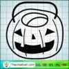 Scary Pumpkin Free SVG Cut File for Cricut & Silhouette 2 halloween doodle 06 copy