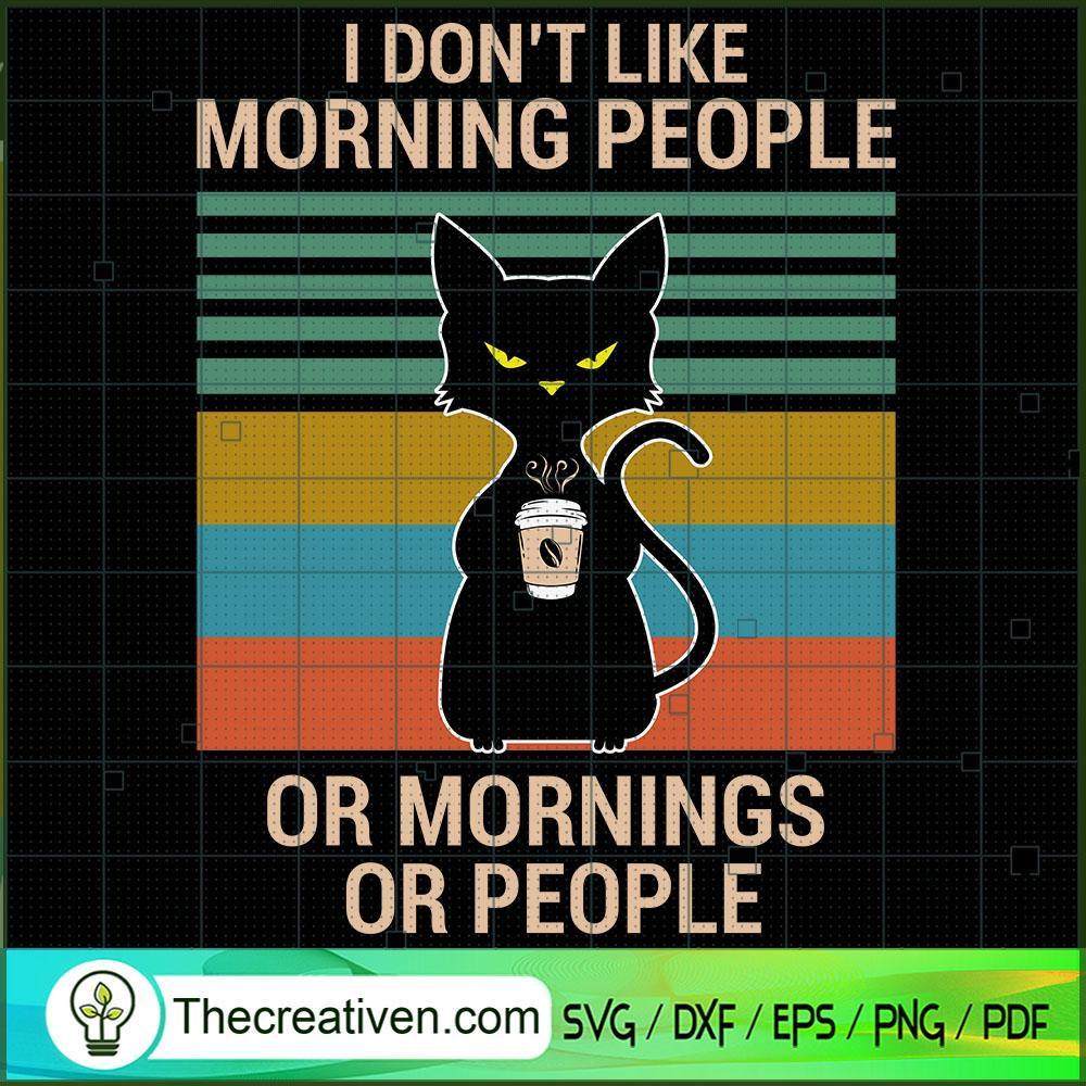 I Hate Morning People Coffee Black Cat SVG Cut File fo Design 39336 1 I Hate Morning People Coffee Black Cat SVG Cut File fo Design 39336
