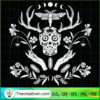 Witch Skull and Moth SVG Cut File for Cricut & Silhouette 2 44 copy 1