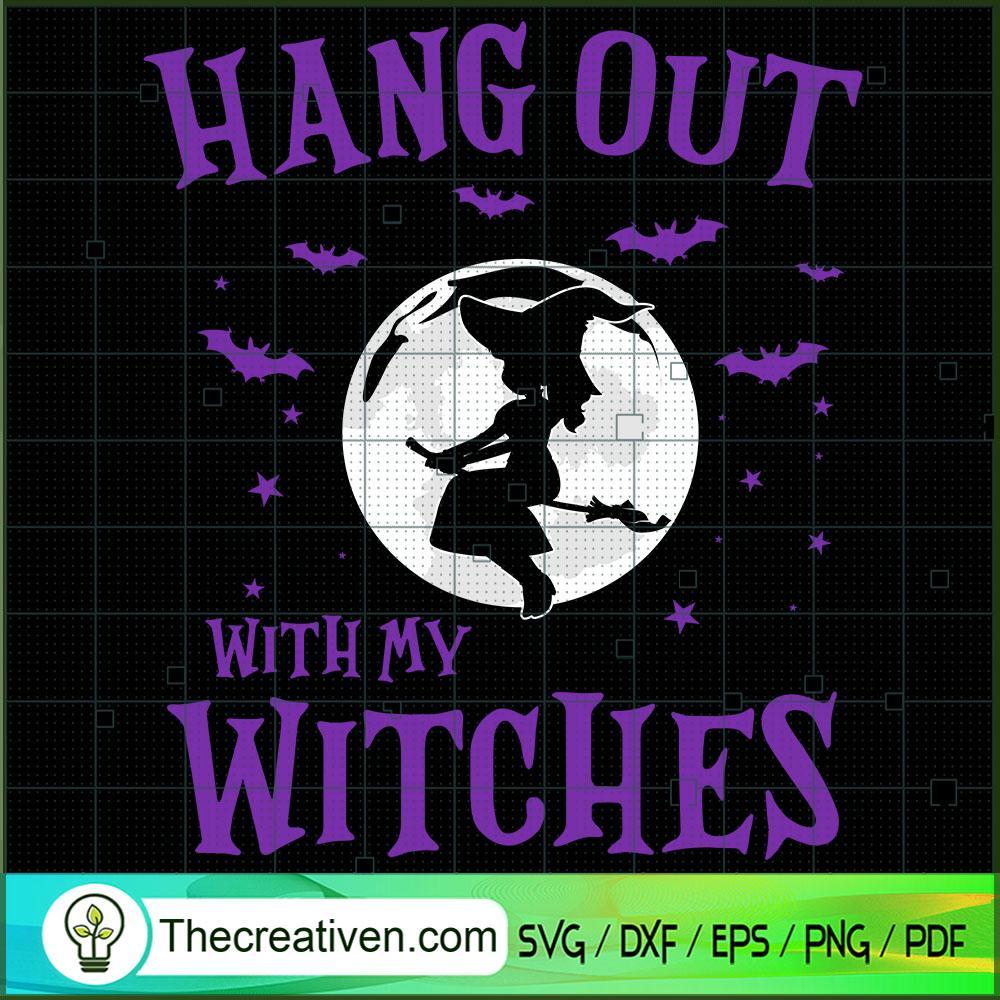Hanging out with My Witches Moon SVG Cut File for Cricut & Silhouette 1 Hanging out with My Witches Moon SVG Cut File for Cricut & Silhouette