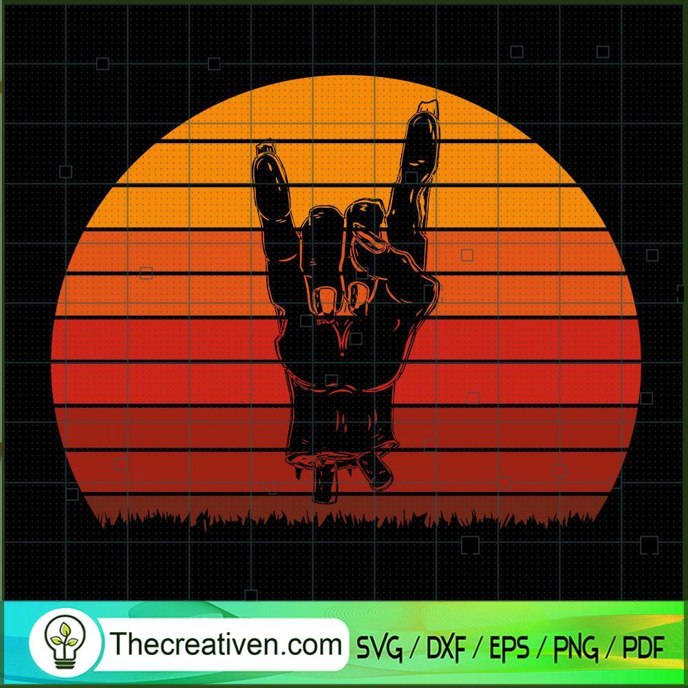 Retro Sunset Halloween Zombi SVG Cut File for Cricut 1 Retro Sunset Halloween Zombi SVG Cut File for Cricut