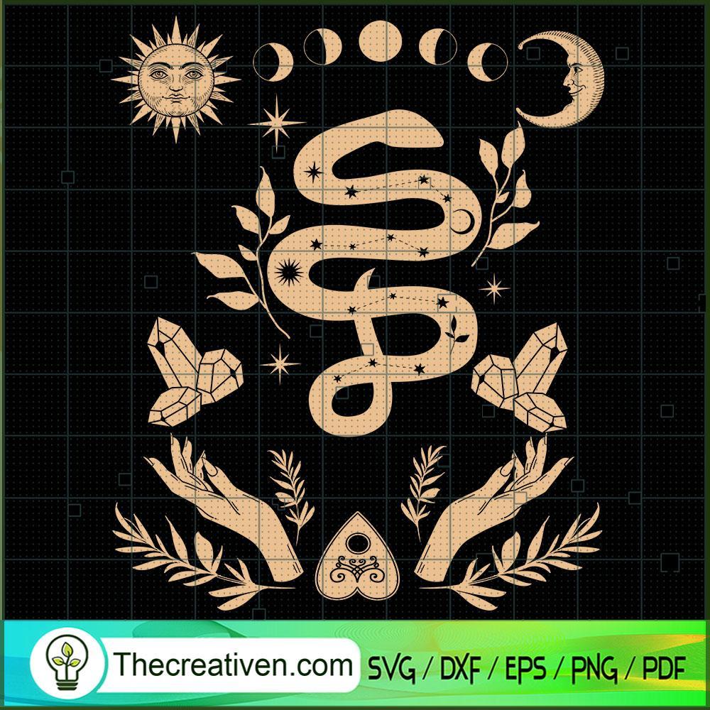 Dark Academia Sun Moon Cryst SVG Cut File for Cricut 1 Dark Academia Sun Moon Cryst SVG Cut File for Cricut