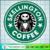 Skellington Coffee SVG Cut File for Cricut & Silhouette
