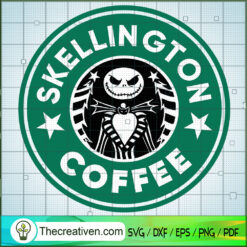 Skellington Coffee SVG Cut File for Cricut & Silhouette