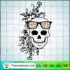 Leopard And Flowers Skull SVG Cut File for Cricut & Silhouette 2 skull deesign number 11 copy