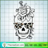 Leopard Sunglasses Skull SVG Cut File for Cricut & Silhouette 3 skull deesign number 9 copy