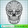 Pattern Skull SVG Cut File for Cricut & Silhouette Design 39007