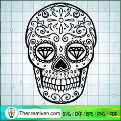 Pattern Skull SVG Cut File for Cricut & Silhouette Design 39007