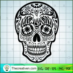 Pattern Skull SVG Cut File for Cricut & Silhouette Design 39004