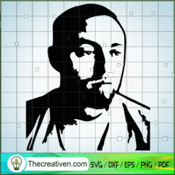 Black Portrait Mac Miller SVG Cut File for Cricut & Silhouette