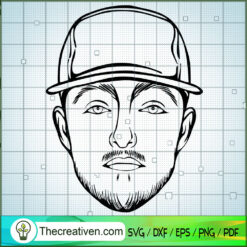 Cool Face Mac Miller SVG Cut File for Cricut & Silhouette