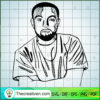 Outline Mac Miller SVG Cut File for Cricut & Silhouette