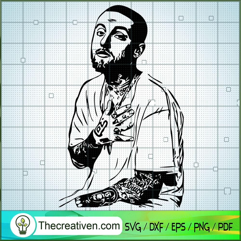 Mac Miller Guy SVG Cut File for Cricut & Silhouette 1 Mac Miller Guy SVG Cut File for Cricut & Silhouette