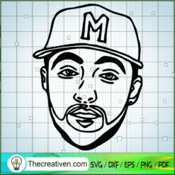 Mac Miller Face SVG Cut File for Cricut & Silhouette