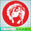 Tupac In Red Circle SVG Cut File for Cricut & Silhouette