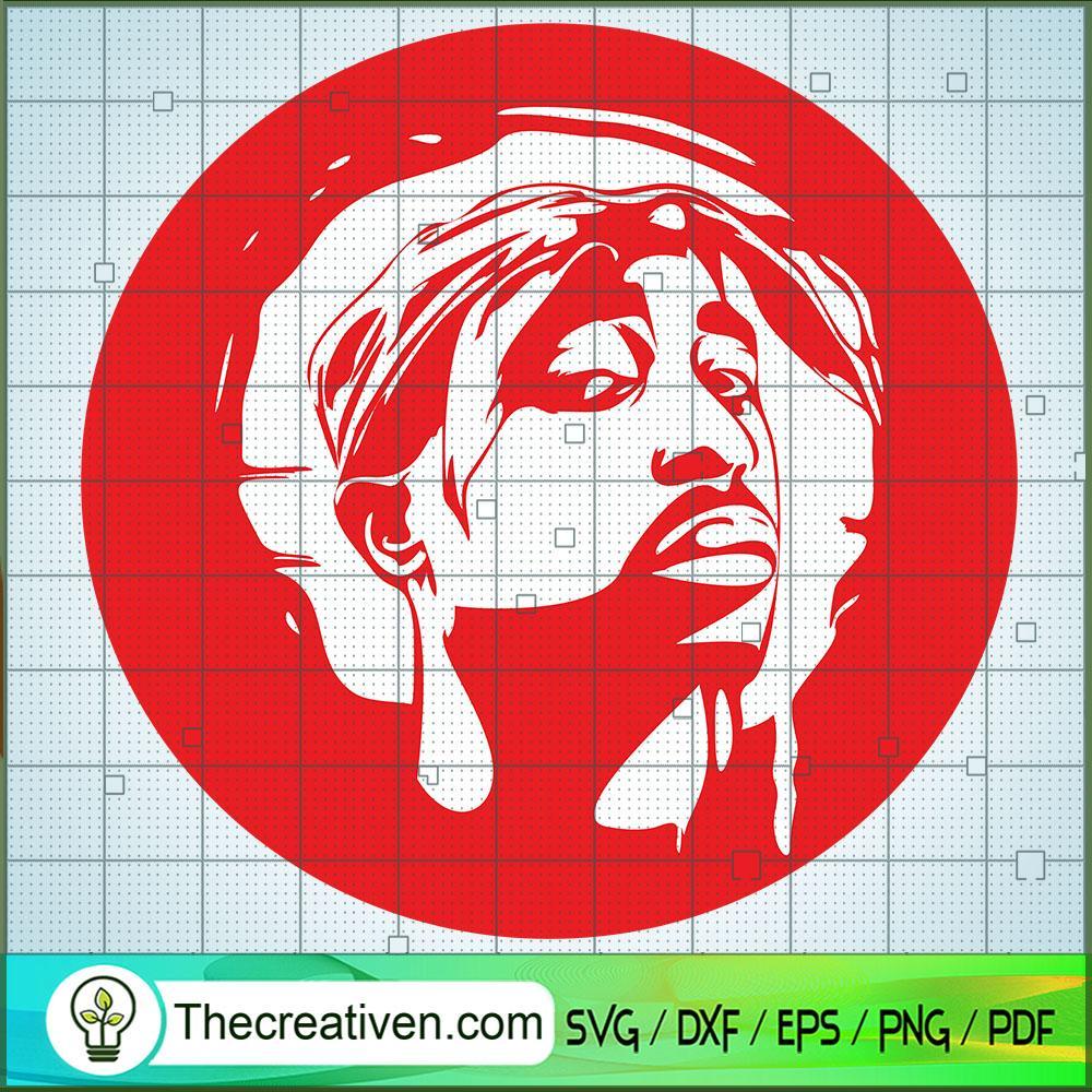 Tupac In Red Circle SVG Cut File for Cricut & Silhouette 1 Tupac In Red Circle SVG Cut File for Cricut & Silhouette