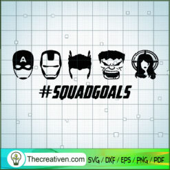 Squadgoals Avengers SVG, Avengers SVG, Marvel SVG