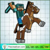 Steve Go Attacking SVG, Minecraft SVG, Gamer SVG 3 number 10 copy 5