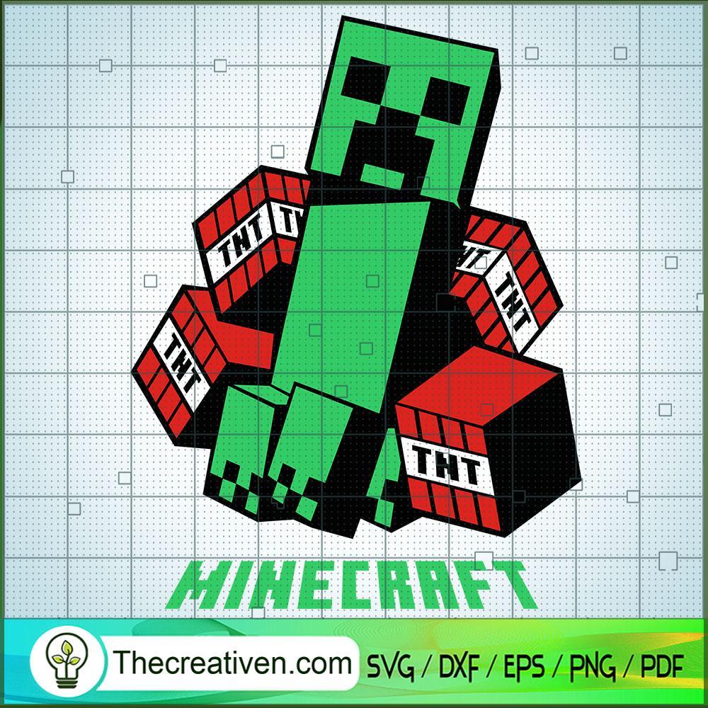 TNT Creeper SVG, Minecraft SVG, Gamer SVG 1 TNT Creeper SVG, Minecraft SVG, Gamer SVG