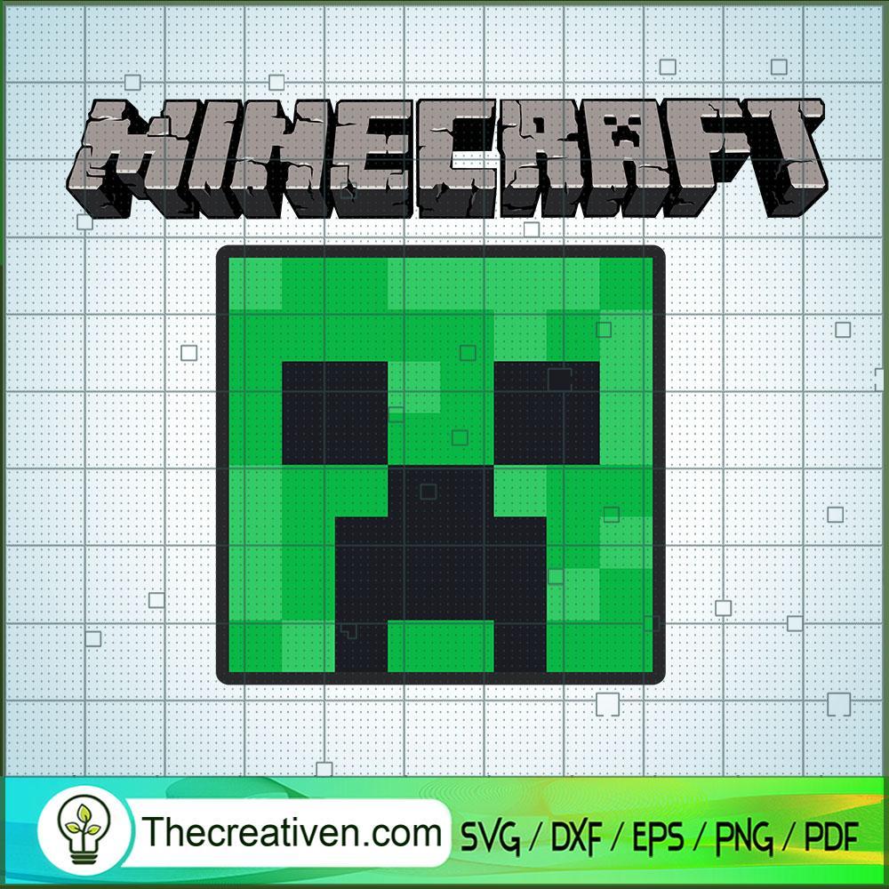 Minecraft Creeper Face SVG Cut File for Cricut & Silho Design 38456 1 Minecraft Creeper Face SVG Cut File for Cricut & Silho Design 38456