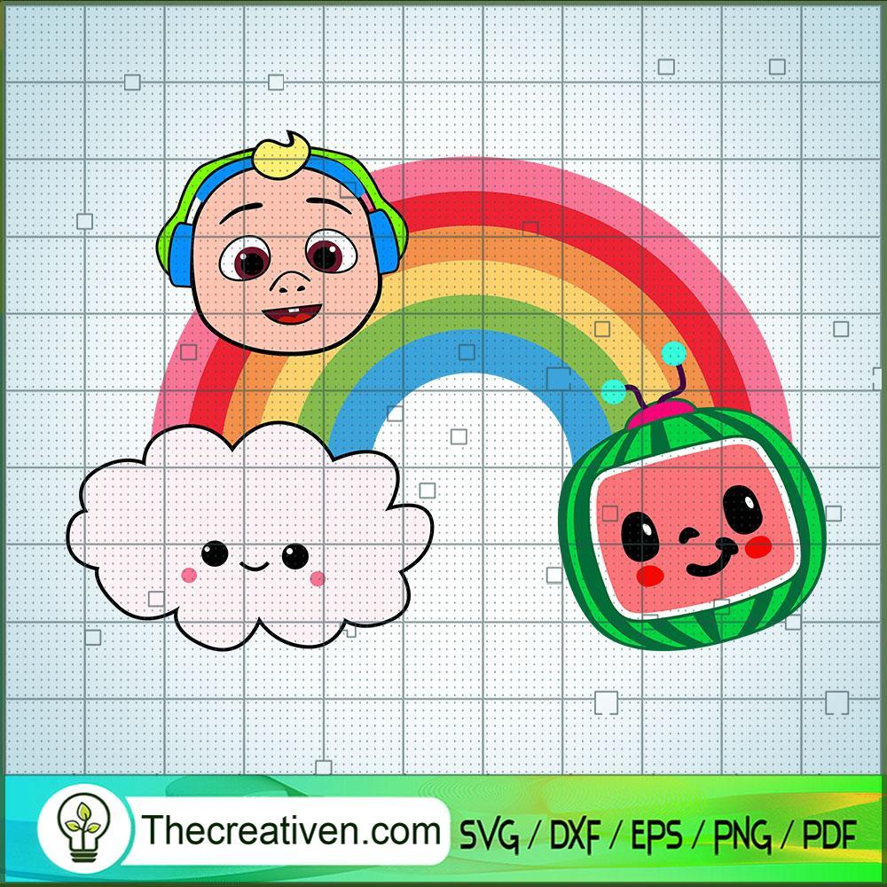 Cocomelon Rainbow with JJ SVG, Cocomelon SVG, Cartoon Movie SVG 1 Cocomelon Rainbow with JJ SVG, Cocomelon SVG, Cartoon Movie SVG