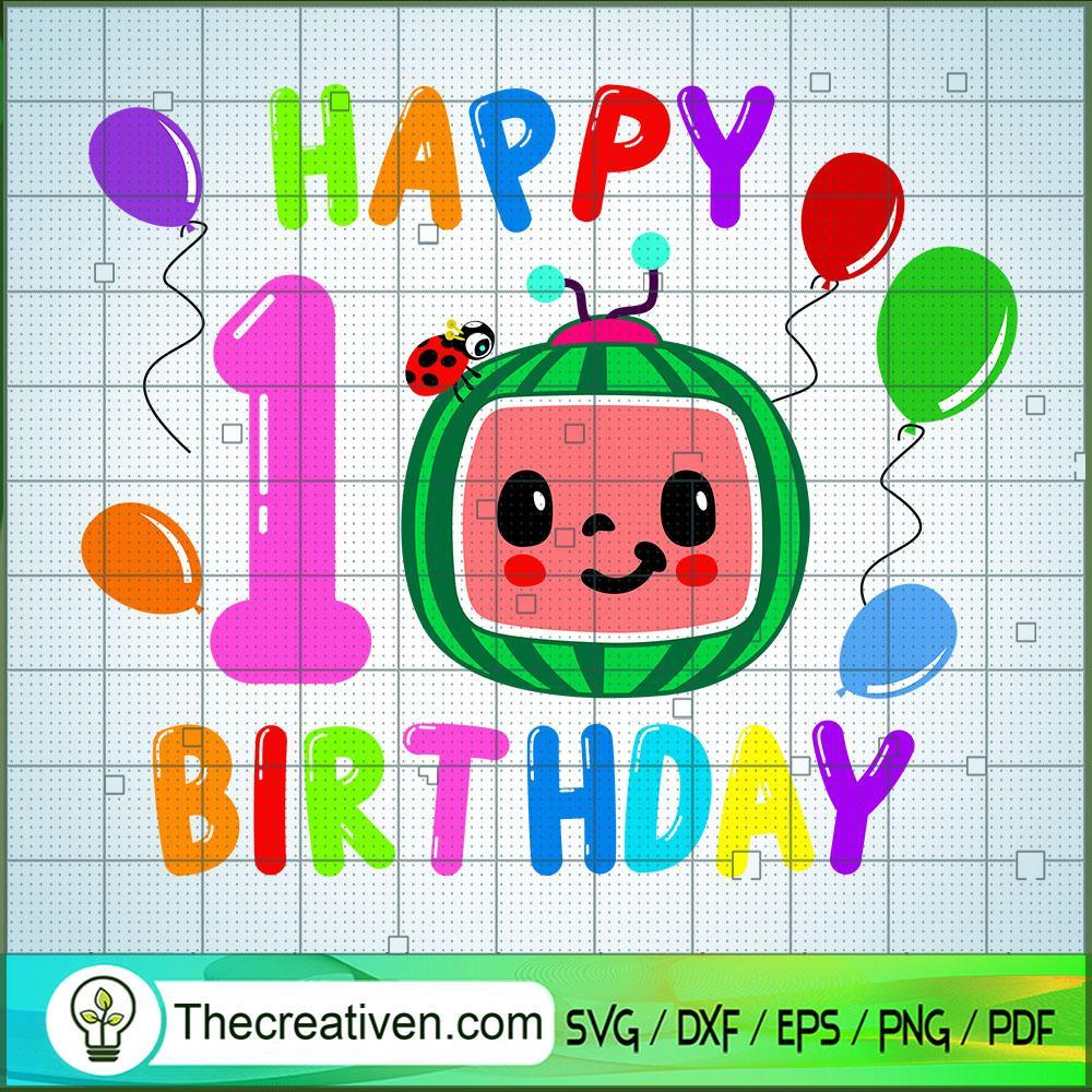 Happy Birthday 1st Cocomelon SVG, Cocomelon SVG, Cartoon Movie SVG 1 Happy Birthday 1st Cocomelon SVG, Cocomelon SVG, Cartoon Movie SVG