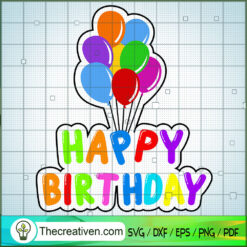 Happy Birthday Cocomelon Balloon SVG, Cocomelon SVG, Cartoon Movie SVG