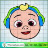 JJ Face Cocomelon SVG, Cocomelon SVG, Cartoon Movie SVG