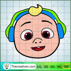 JJ Face Cocomelon SVG, Cocomelon SVG, Cartoon Movie SVG