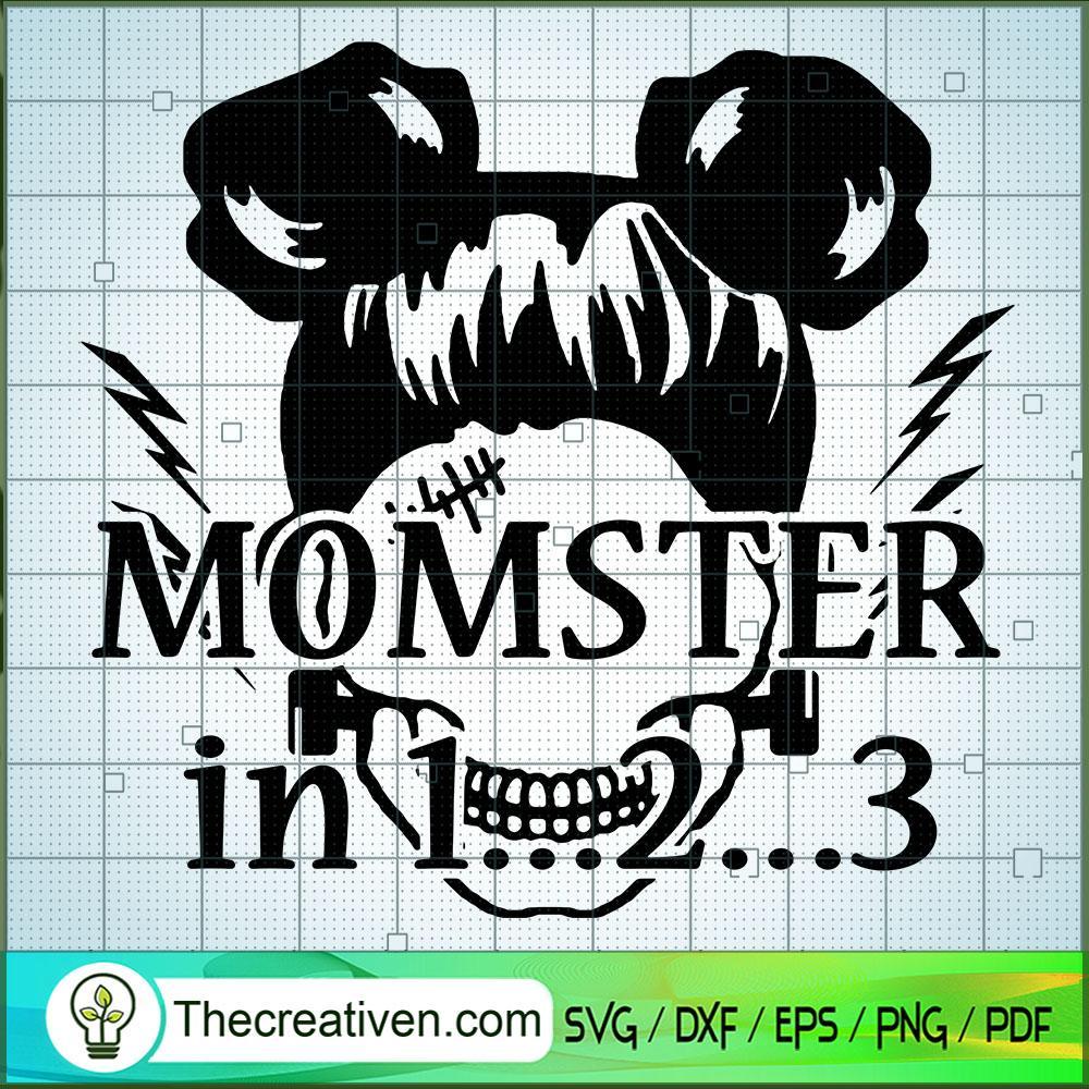 Momster in 1...2...3 SVG Cut File for Cricut & Silhouette 1 Momster in 1...2...3 SVG Cut File for Cricut & Silhouette