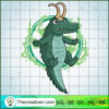 Crocodile Loki SVG Cut File for Cricut & Silhouette