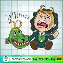 Loki Crocodile Head SVG Cut File for Cricut & Silhouette