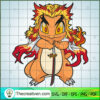 Kyojuro X Charmander SVG, Kimetsu SVG, Pokemon SVG 3 pokemon kimetsu Mesa de trabajo 1 copy
