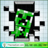 Minecraft Behind The Wall SVG, Minecraft SVG, Gamer SVG