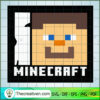 Minecraft Player Face SVG, Minecraft SVG, Gamer SVG 3 number 7 copy 1