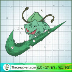 Nike Bulbasaur SVG, Pokémon SVG, Pokemon Ball SVG