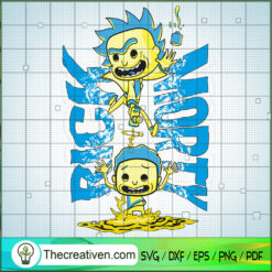 Rick And Morty Scary SVG, Rick And Morty SVG, Cartoon Movie SVG
