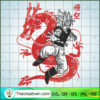 Goku with Shenron SVG, Dragon Ball SVG, Goku SVG