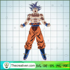 Son Goku Ultra Instinct Dragon Ball SVG, Dragon Ball SVG, Goku SVG