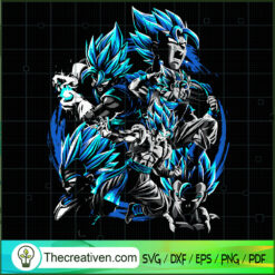 Songota Super Saiyan Blue SVG, Dragon Ball SVG, Goku SVG