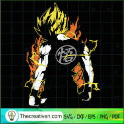 Super Saiyan 2 Goku Dragon Ball SVG, Dragon Ball SVG, Goku SVG