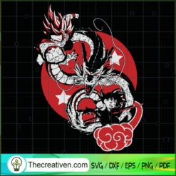 Goku and Gogeta SVG, Dragon Ball SVG, Goku SVG