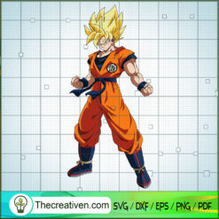 Super Saiyan 2 SVG, Dragon Ball SVG, Goku SVG