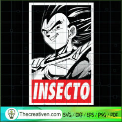 Insecto Vegeta Dragon Ball Z SVG, Dragon Ball SVG, Goku SVG
