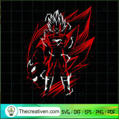 Majin Vegeta SVG, Dragon Ball SVG, Goku SVG