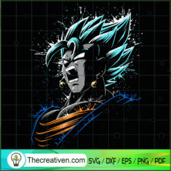 Songota Angry Super Saiyan B SVG Cut File for Cricut
