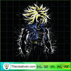 Trunks Angry Super Saiyan 2 Dragon Ball SVG, Dragon Ball SVG, Goku SVG