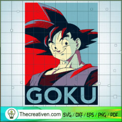 Goku Smile Dragon Ball Super SVG, Dragon Ball SVG, Goku SVG