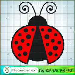 Lady Bug Mono SVG Free, SVG Free, Free SVG For Cricut Silhouette